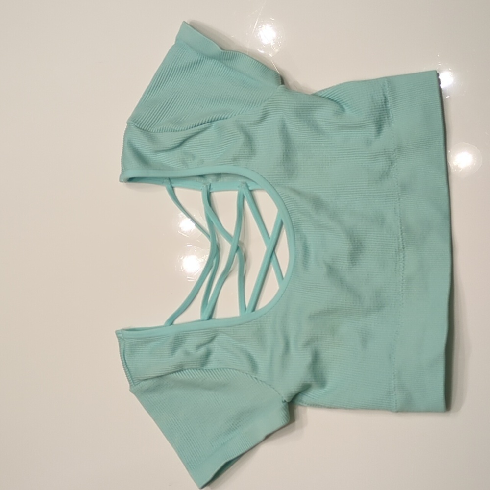 Aerie crop top, medium, teal